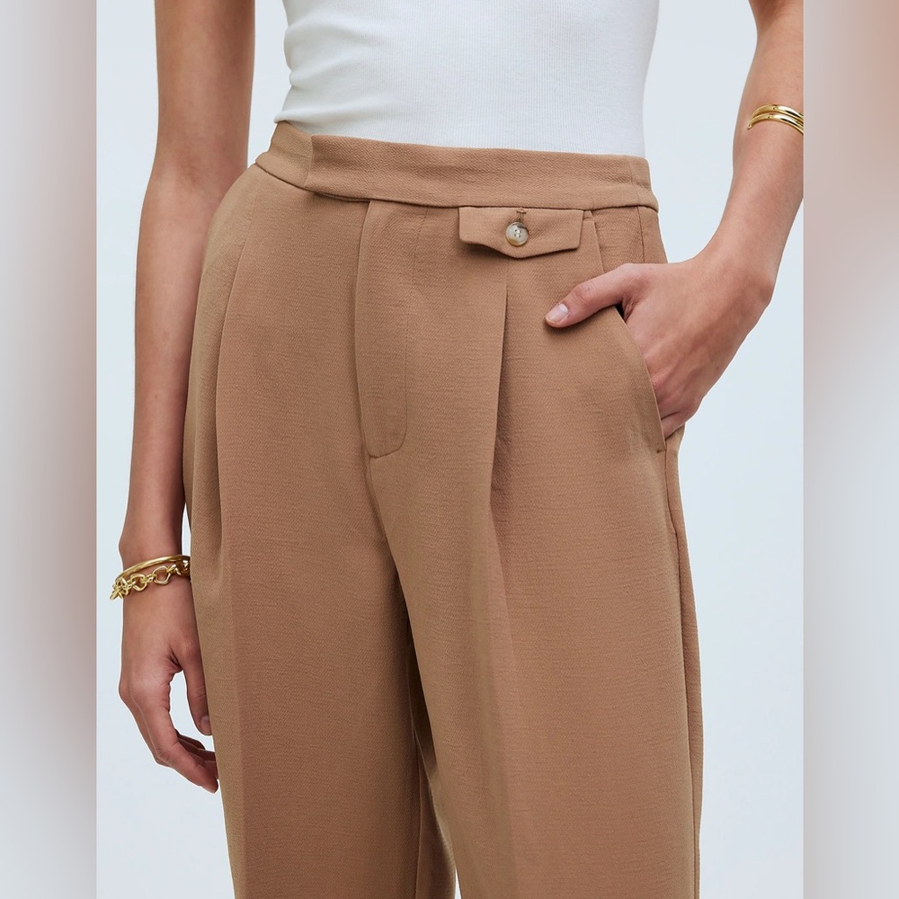 Madewell The Tall Rosedale High-Rise Straight Pant in Crepe - Picture 4 of 11